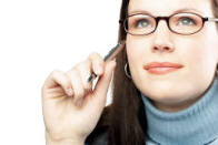 Woman Taking Paid Survey